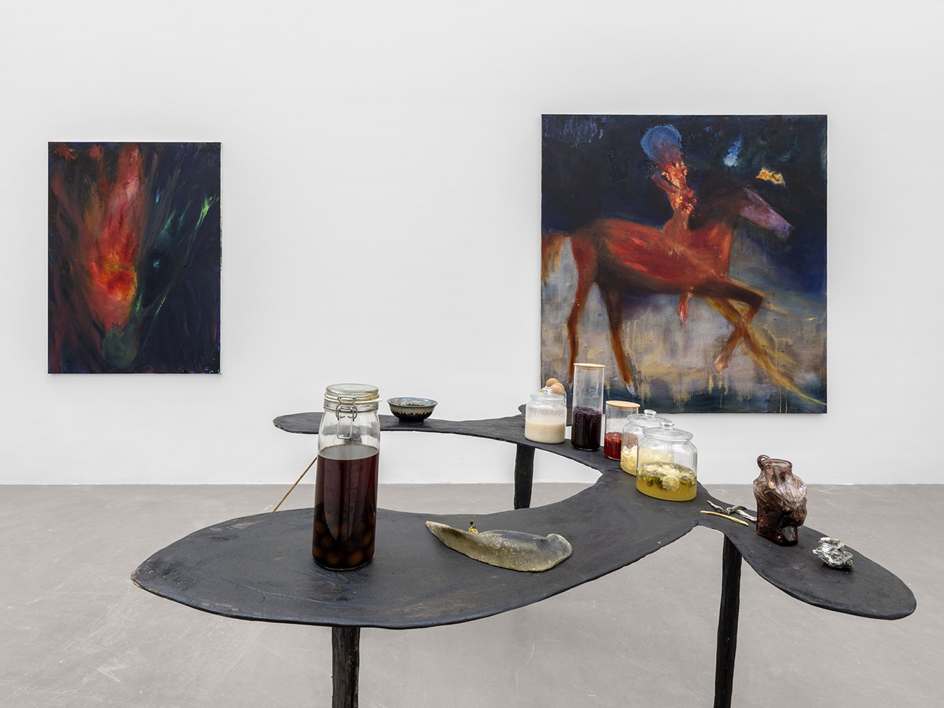 Installation view of The Animal We Carry, Bremond Capela, Paris, France, 2026